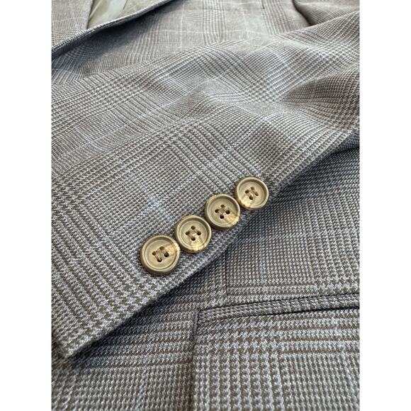 Ralph Lauren Mens Two-Button Blazer Silk Wool Blend Sport Coat Jacket Size 42R - Picture 9 of 9